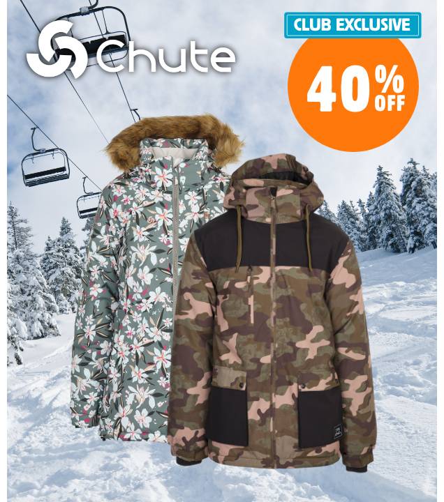 CLUB EXCLUSIVE 40% Off All Snow Gear by Chute