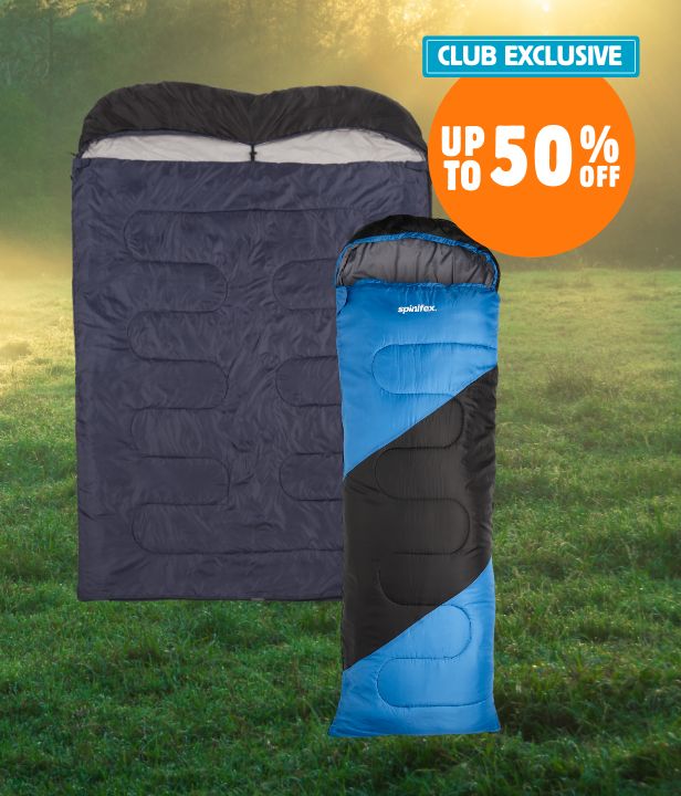 CLUB EXCLUSIVE Up To 50% Off Sleeping Bags By Spinifex