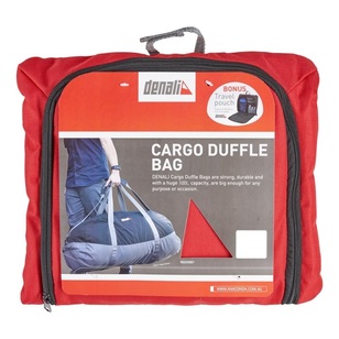 Denali Cargo Duffle Bag Red & Grey 60 L