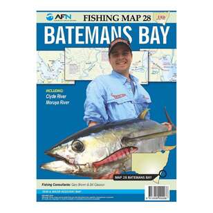 AFN Waterproof Fishing Map #28 Batemans Bay White