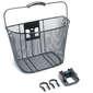 Bike Corp Front Wire Basket With Quick Release Black