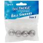 Jarvis Walker Tec Tackle Ball Sinkers Small Pack Silver