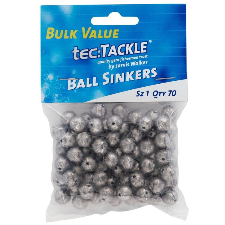 Jarvis Walker Tec Tackle Ball Sinkers Value Pack