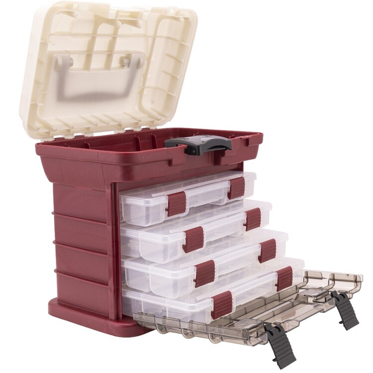 Plano 1354 4-By 3500 Rack System Tackle Box Clear