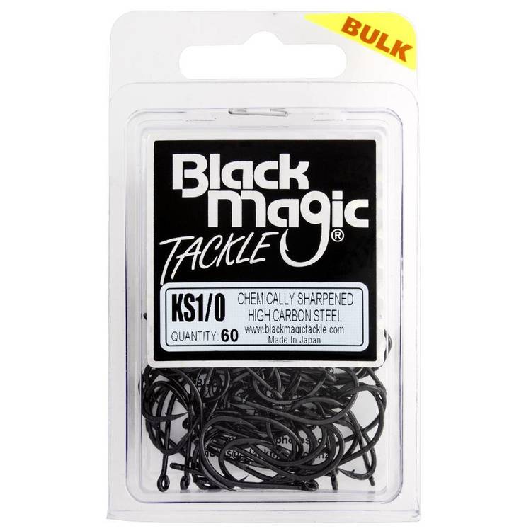 black magic fishing hooks Suicide Octopus C Point Hook, Black Nickel Fish with confidence Black Magic KS Hooks Bulk