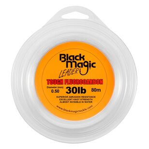 Black Magic 80m Tough Fluorocarbon Leader Line Clear 30 lb