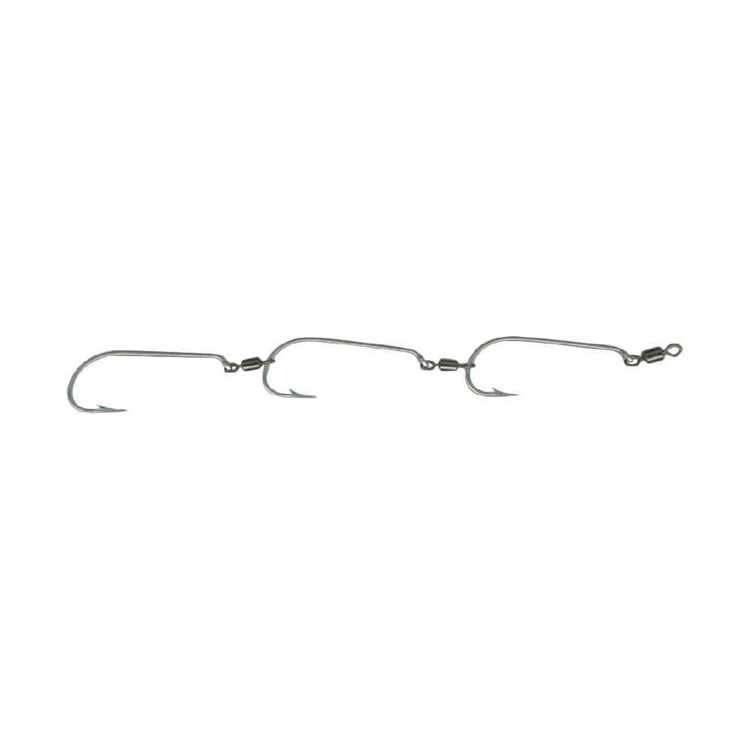 Mustad Pre-Rigged Deluxe Swivel Gang Hooks 3 Sets