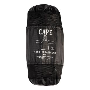 Cape Kids' Pack It Rain Jacket Black