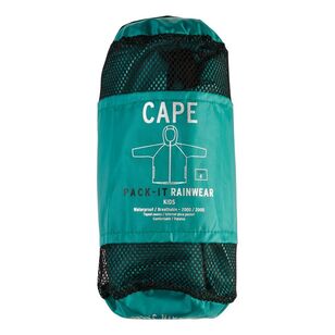 Cape Kids' Pack It Rain Jacket Jade