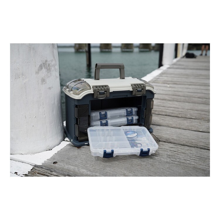 Plano 728 3600 Angled System Tackle Box Blue & Clear | Anaconda Plano 728 3600 Angled System Tackle Box Blue & Clear | Anaconda