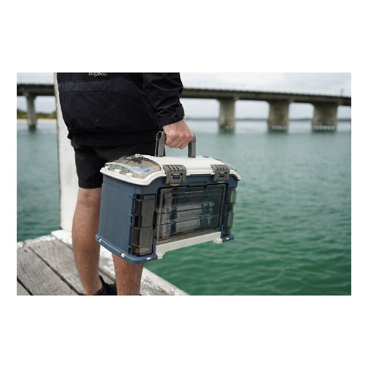 Plano 728 3600 Angled System Tackle Box Blue & Clear | Anaconda Plano 728 3600 Angled System Tackle Box Blue & Clear | Anaconda