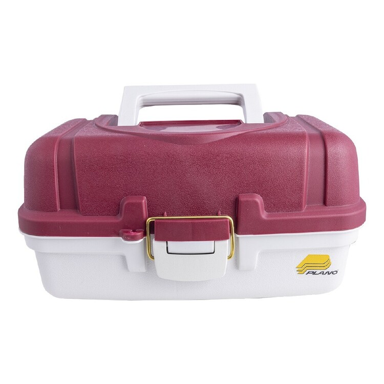Plano 6102 Two Tray Tackle Box Purple over Pink