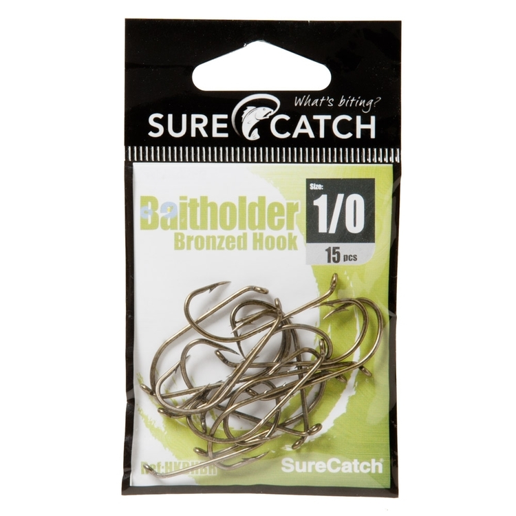 SureCatch Bronzed Bait Holder Hooks