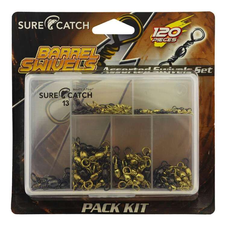 SureCatch Barrel Swivel Pack 120 Pack Carbon