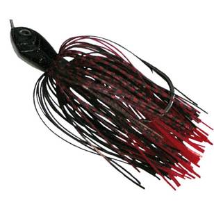 Tackle Tactics Tornado Double Colorado Spinner Bait Lure Red Black Scale 1 / 2 oz