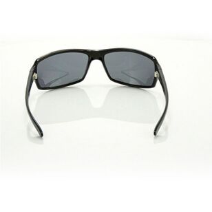 Carve Greed Sunglasses Gloss Black & Grey Polarised One Size Fits Most