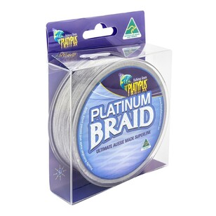 Platypus Platinum Braid Line 125 Yard Spool Grey
