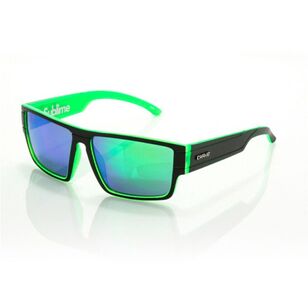 Carve Sublime Sunglasses Matt Black & Green Iridium One Size Fits Most