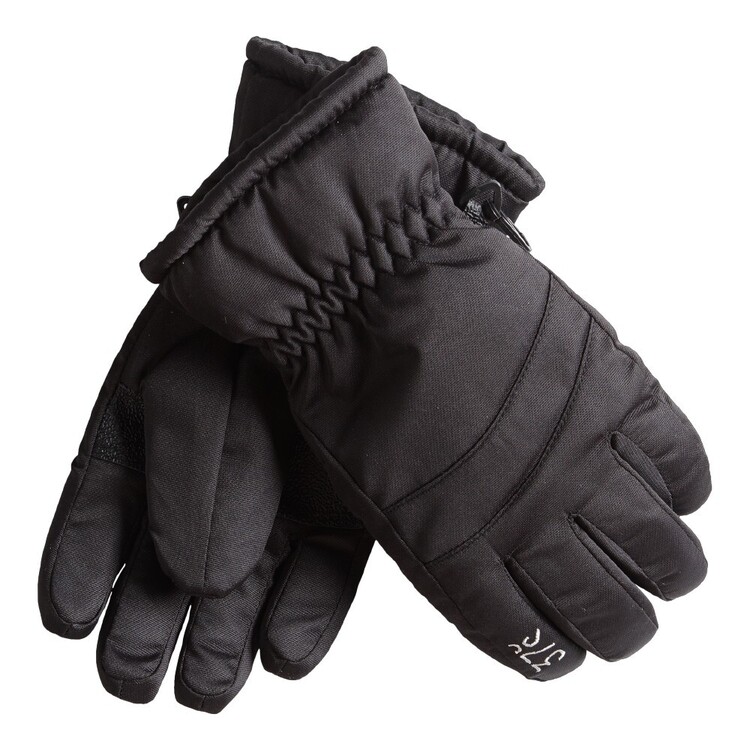 37 Degrees South Kids' Blizzard Ski Gloves Black