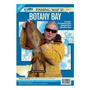 AFN Waterproof Fishing Map #23 Botany Bay White