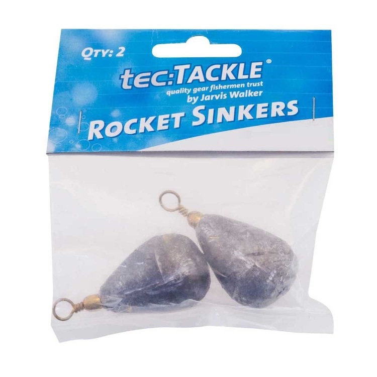 Jarvis Walker Tec Tackle Rocket Sinker With Swivel Pack