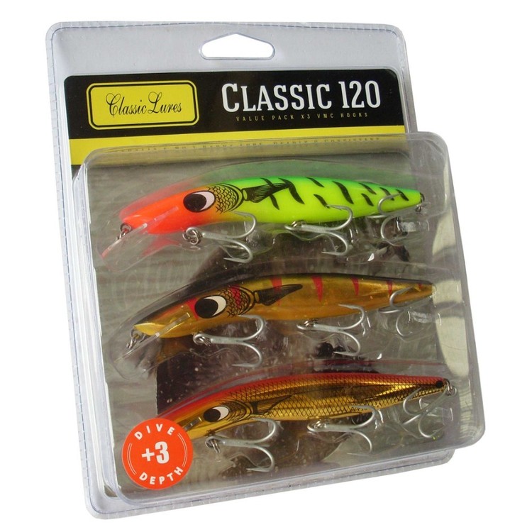 Classic Shallow Barra Pack 120mm +3 Lure Pack