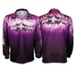 Bigfish Purple Scales Adults' Sublimated Polo Shirt Purple
