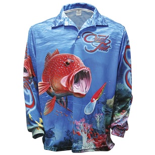 Bigfish Coral Trout Sublimated Polo Shirt Multicoloured