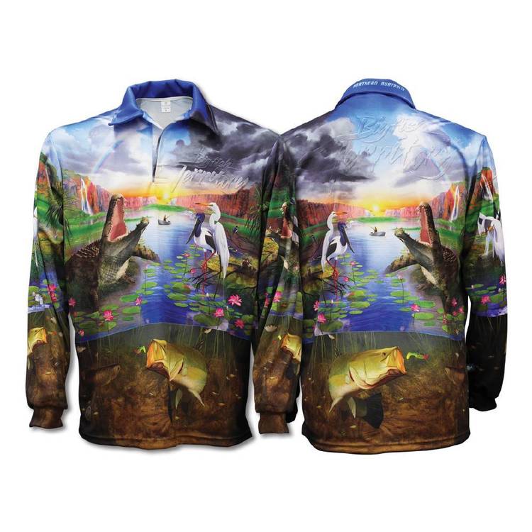 Bigfish Territory Sublimated Polo Shirt Multicoloured