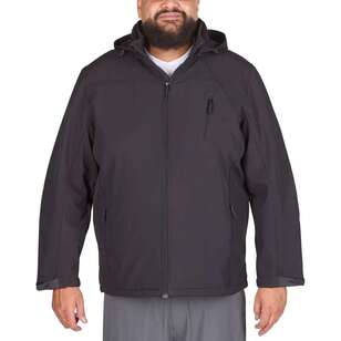 Cape Men's Zephyr Hooded Fleece Jacket Plus Size Jet Black