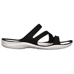 Crocs Women's Swiftwater Sandals Black & White