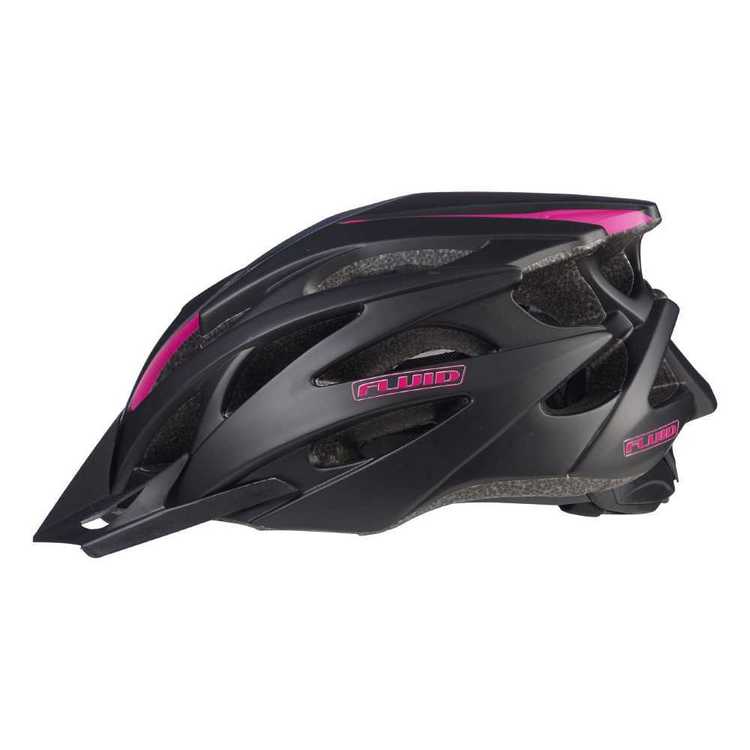 Fluid Adult's Rapid Vivid Black Bike Helmet Vivid Black