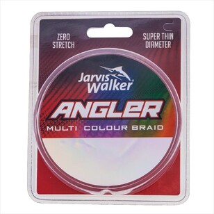 Jarvis Walker Angler Braid Line 300 Yard Spool Multicoloured