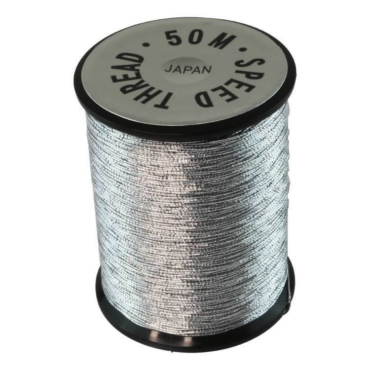 Silver 756 Thread Fuji Speed Thread Metallic 50 Metre Roll Silver | Anaconda