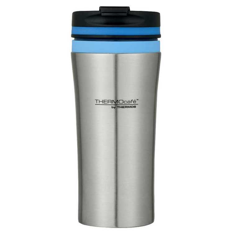 Thermos THERMOcafeâ„¢ Double Wall Stainless Steel Vacuum Insulated Travel Tumbler Silver 380ml