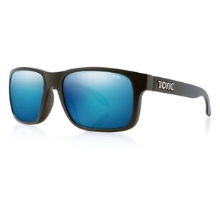 Tonic Mo Sunglasses Matte Black & Blue Mirror