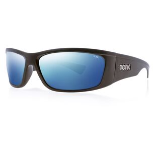 Tonic Shimmer Sunglasses Matte Black & Blue Mirror