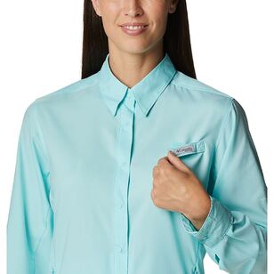 Columbia Women's Tamiami II Long Sleeve Shirt 448 Gulf Stream