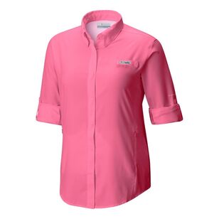 Columbia Women's Tamiami II Long Sleeve Shirt Ultra Pink Large