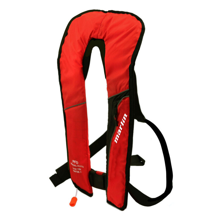 Marlin Adults' MK150 Inflatable Auto/Manual PFD Red