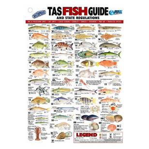 Australian Fishing Network State Fish ID Card Tasmania