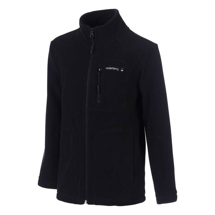 Cederberg Youth Larapinta V2 Full Zip Fleece Top Black