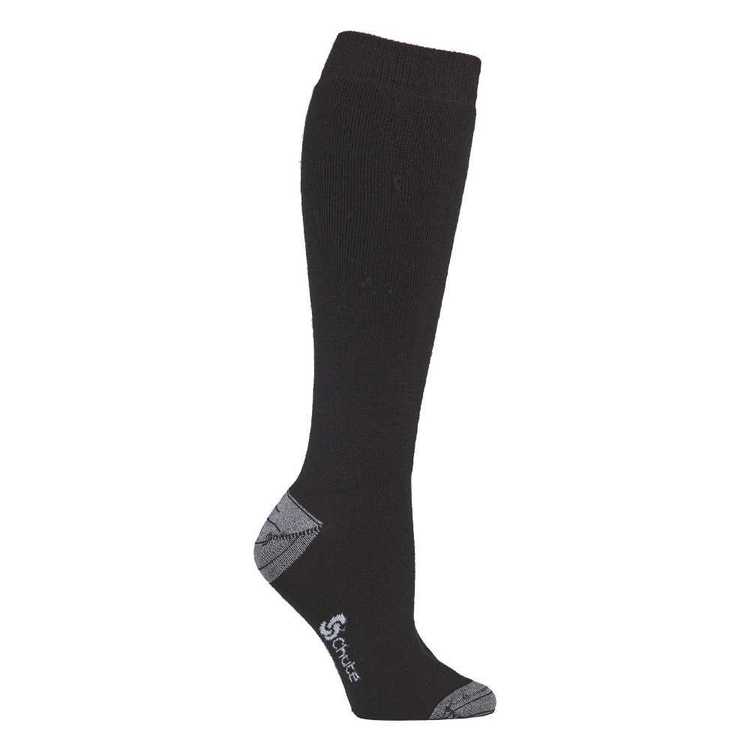 Chute Adults' Blazin Ski Socks Black