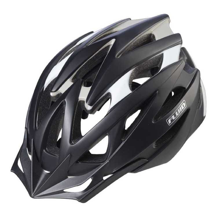 Fluid Adult's Rapid Stealth Black Bike Helmet