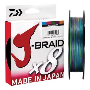 Daiwa J-Braid x8 Braid Line 150 Metre Spool Multicoloured