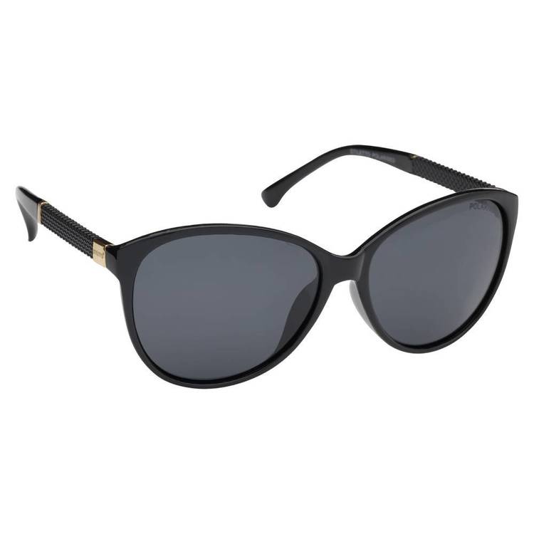 Stiletto Brooklyn Sunglasses Black, Gold Endecor & Smoke One Size Fits Most