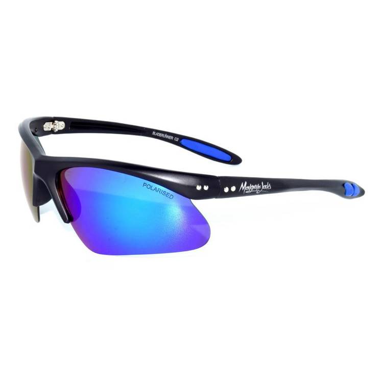 Mangrove Jack's Bladerunner Sunglasses Black & Blue One Size Fits Most