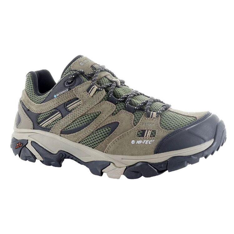 HI-TEC Men's Ravus Vent Lite Low Waterproof Hiking Shoes Taupe & Olive