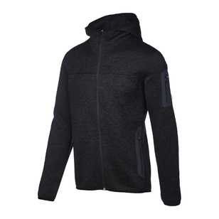 Cederberg Men's Mistral Hooded Zipped Fleece Jacket Charcoal