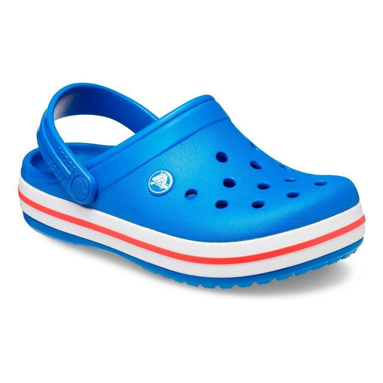 Crocs Kids' Crocband Clogs Blue Bolt 6